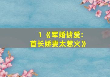 1 《军婚掳爱:首长娇妻太惹火》